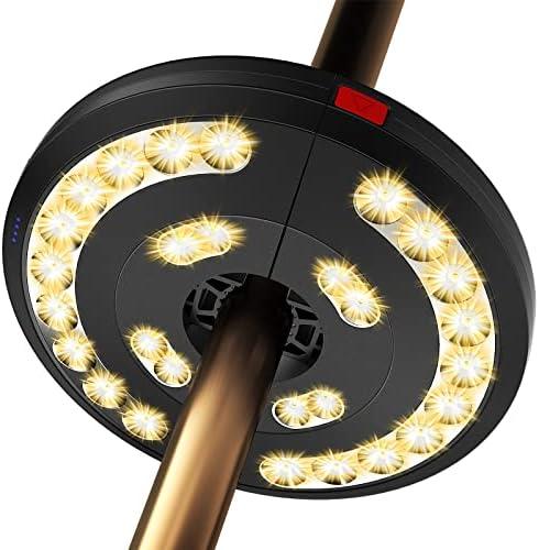Eletorot Patio Umbrella Lights-Rechargeable Outdoor Lights for Decor, Table Light 28 LED 3 Lighting Modes, Cool Patio Pool Accessories Backyard Decor. 2 Count