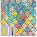 Countewol Rainbow Privacy Window Film Stained Glass Window Film That is Adhesive-Free, Residue-Free, Reusable, and Easy to Install with Tools. (Rainbow, 35.4 X 78.7 in)