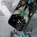 for Galaxy A14 5G Case with Built in Kickstand,Shockproof/Dustproof/Drop Proof 3-Layer Military Grade Protective Cover for Samsung Galaxy A14 5G 6.6 inch,Butterfly Moon Flower