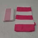 12 Pcs Oversized Microfiber Beach Towel Set 63''x32'' Extra Large Quick Dry Lightweight Thin Sand Free Cabana Pool Towels Bulk for Adults Travel Swim Camping Yoga Gym Sports Gift(Rose Red Striped)