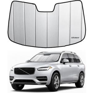 Custom Fit 2016-2026 XC90 Windshield Sun Shade for Volvo XC90 2016 2017 2018 2019 2020 2021 2022 2023 2024 2025 2026 - Upgraded 6-Layer Triple Laminate Core Front Window Shade with Storage Bag