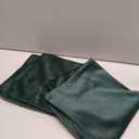 UPOPO Beige Velvet Throw Pillow Covers Square Soft Solid Decorative Pillowcase Set Cushion Case for Sofa Bedroom Office Chair 2 Pcs 16 x 16 inch