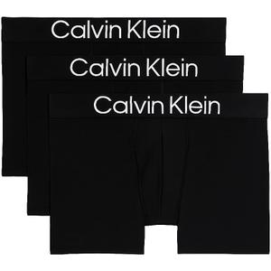 Calvin Klein 3-Pack Microfiber Boxer Briefs (Black, M)