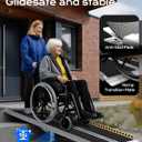 Portable Wheelchair Ramp 5FT, Non-Skid Aluminum Ramps for Wheelchairs for Home Steps, 800 LBS Capacity Handicap Ramp for Doorway, Threshold, Front Porch, Entry, Stairs