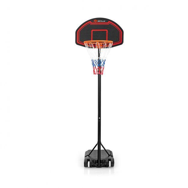 Adjustable Kids Basketball Hoop Stand W/Durable Net Shatterproof Backboard Wheel