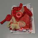 29 Pcs Red Birthday Party Decorations - Happy Birthday Balloons Banner Red, Heart & Star Foil Balloons, Confetti & Latex Balloon, Foil Fringe Curtains Party Supplies for Women