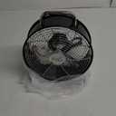 Vie Air High Velocity Powerful and Quiet Dual Speed Sleek Design Durable Metal Drum Fan, 12'' W