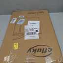 efluky Double Laundry Hamper with Lid and 2 Removable Bags, Beige, 140L Dual