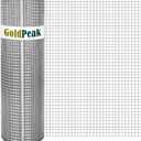 GoldPeak 19 Gauge Hardware Cloth 1/2 inch 48 x 50 ft - Chicken Wire Mesh Roll Welded Wire Fencing Gopher Mesh Wire Cloth Tree Guard Garden Fence