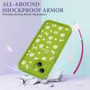 FUXICASE Case for iPhone 14, Silicone Shockproof Cover Women