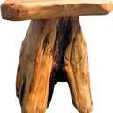 THY COLLECTIBLES Rustic Cedar Wood Plant Stand for Potted Containers, Fishbowls, Vases for Your Garden or Home Dcor - L12 x W12 x H13.5