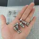 5 x 72 Pack-36 Sets M6 x 10/12/14/16/18/20 Stainless Steel 304 Hex Head Bolts Nuts Washers Assortment Kit for ATV Bike, Motorcycle, Scooter Battery Terminal