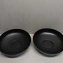 12inches Steel Bowl Decor Black, 2 Pieces