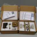 Brushed Nickel Door Knob with Deadbolt, Single Cylinder Deadbolt and Door Knob Set