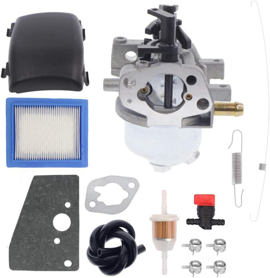 Cnfaner 14 853 49-s Carburetor - 14 096 133-S Air Filter Cover for Kohler 14 853 36-S 14 853 21-S XT650 XT675 XT149 6.75 149CC Courage XT6 XT7 Engine with Fuel Filter 14-083-22-s Air Filter Line Kit