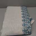 Curtains 108 Inches Long 2 Panels Sets for Living room Bedroom Grommet Light Filtering Bohemian Curtains Flax Drapes Dining Room Large Window Privacy Farmhouse Decor, 52x108 Inch Length, Teal Blue