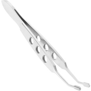 Meibomian Gland Expressor, Stainless Steel Eyelid Massage Tweezers Multi-Function Eyelid Expressor for Dry Eyes (Silver)