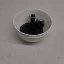 BAYN 2 Packs Solar Hanging Basket Planters for Plants Outdoor, Self Watering White Flower Plants Pots with Solar Light Drainer for Balcony Patio Garden Outdoor Decoration