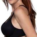Vanity Fair Women's Bra with 2-Way Convertible Straps, Body Caress Full Coverage, Lightly Lined Cups Up to Dd (Black, L)