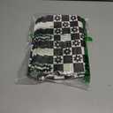 Package Mint 100 Pack 9x12 Reusable Merchandise Gift Bags with Handles – Daisy Checkerboard Design for Boutiques, Retail, and Party Favor Packaging