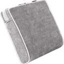 4 Inch Thick XL Memory Foam Seat Cushion - Extra Large Office Chair Cushion for Tailbone Pain Relief, Furniture-Grade High Density Foam, Non-Slip Washable Cover for Desk, Car & Wheelchair (Grey)