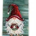 Christmas Traditional Gnome Print Phone Case for iPhone 17 Air with Shockproof TPU Protection, Wireless Charging Compatible, and Anti-Yellowing, Clear Edge