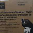 Medline Basic Aluminum Transport Chair, 12 Inch Wheels, Red, #MDS808210ARE