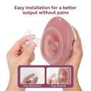 16mm Flange Inserts for 24mm Flange/Shield, Compatible with Momcozy/Medela/MOMMED/Spectra Breast Pumps, Pump Parts Replace (4PCS 16mm)