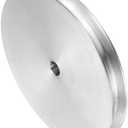 V-Type Pulley 7mm Bore 80mm Outer Dia Single Groove Aluminum Alloy for Motor Shaft Drilling Machine 6mm(1/4") PU Shape Belt