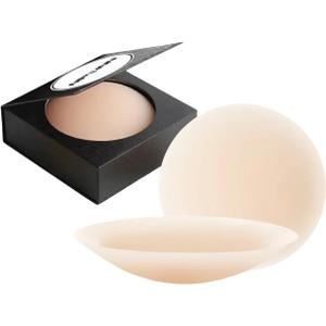Nipple Covers for Women Reusable Sticky Sheer Adhesive Silicone Pasties with Travel Case Seamless Pasty No Show Nipple Pasties for Women Sticky Breast Petals