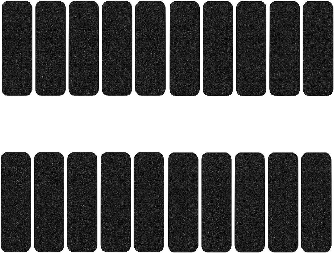 FINGUOLA 20 Pack Ceiling Fan Filters for Blades, Activated Coconut Carbon Fan Filter for Ceiling Fan, Easy-Stick Universal Air Filter for Common Household Contaminants