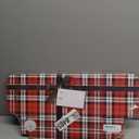 LUXPaper Small Gift Mailing Boxes | 4" x 6" x 9" | Authentic Plaid | 2 Qty