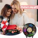 Mothers Day Gifts for Mom - Vinyl Record Guest Book, Best Mom Ever Birthday Decorations, Cute DIY Gift Ideas for Mom from Daughter Son, Happy Mothers Day Presents, 11.8 x 11.8 Inches