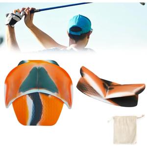 2 x Golf Training Grip Aid - Golf Swing Trainer Tool Posture, Non-Slip Swing Aid for Accuracy & Control, GolfClub Swing Grip Pad for Outdoor/Indoor Golf Grip Practice (with Storage Bag)