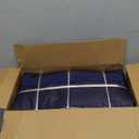 12 Pack Extra Heavy Duty Large Moving Bags with Strong Zipper & Comfortable Handles, Sturdy & Durable Clothes Storage Bags Totes Bins, Packing Moving Boxes for College Supplies, Dark Blue