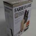 Farberware 12-Piece Never Needs Sharpening Triple Rivet High-Carbon Stainless Steel Knife Block, Black, Durable ANDPrecision Cutlery