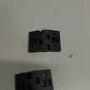 LDEXIN 2pcs 50mmx70mm Black Plastic Cabinet Door Hinge, Black Nylon Door Hinges
