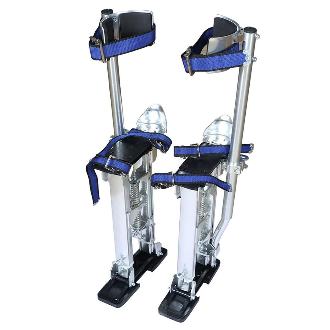 15-23In Adjustable Drywall Stilts for Sheetrock Painting or Cleaning Silver
