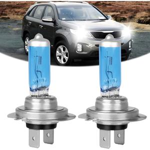 Upgraded Headlight Bulb Fit for Kia Sorento 2014 2015 High Beam, 2016 2017 2018 High/Low Beam H7 High Performance Headlight Bulbs,100W,IP68, plug and play,5500K White Light,2 pack