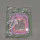 ZOCONE 3Pcs 3 Size Square Embroidery Hoops, ABS Plastic Embroidery Hoops Cross Stitch Hoops Embroidery Frames for Sewing, Needlework, Embroidery Projects (Size-3", 4.3", 6.5")