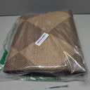 Lahome Checkered Easy Jute Indoor Outdoor Rug, 3x5 Washable Nature Rug for Entryway Living Room Indoor, Farmhouse Non Slip Checkerboard Carpet for Entry Guestroom Deck