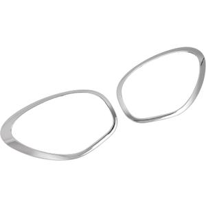 ECOTRIC Headlight Bezel Compatible with 2011-2016 Mini Cooper Countryman 13-16 Mini Cooper Paceman Front Head Light lamp Cover Door Trim Replacement for 51139813823 51139813824 LH&RH