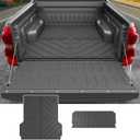 powoq Truck Bed Mat Compatible with 2022-2025 Ford Maverick Tailgate Mat Truck Bed Liner Tailgate Protector All Weather Replacement for 2022-2024 2025 Ford Maverick Accessories(Bed Mat+Tailgate Mat)