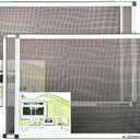 Fenestrelle Expandable Window Screen, 2 Way Adjustable Window Screen, Horizontal (20" H x 28"-54" W) or Convert to Vertical (28" H x 20"- 38" W), Pack of 2