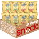 SunChips Fiber Whole Grain and Black Bean Snacks, 2 Flavor Variety Pack, 1 oz Bags, (21 Pack), 3g Fiber, No Artificial Flavors, No Colors from Artificial Sources (EXP 09/08/26)