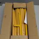 GOJAWAY Honey Yellow Wedding Welcome Sign Holder, 68 Welcome to Our Wedding Sign Adjustable Display Stand with two Water Bags and Hanging Strap, Easel Stand Personalized for Baby Bridal Shower