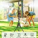 Rafow Standing Misters for Outside Patio - Adjustable Height 3.6-5.2FT Misting System Line 26.5FT Portable Water Misters for Cooling Outdoor with Tripod Base Stand Mister for Backyard Pool BBQ Party