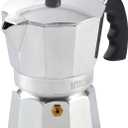IMUSA USA B120-42V Aluminum Espresso Stovetop Coffeemaker 3-Cup, Silver (Pack of 1)