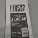 Designers Fountain Lighted House Number Sign, 2-Light Outdoor Home Address Plaque, 10 Inch, Black, 31310-BK