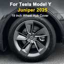 Upgraded 2025 Model Y Juniper Wheel Covers for Tesla Accessories 2025 19 Inch Rim Protectors (Set of 3) with Enhanced Elasticity Wheel Cover Replacement (Black)